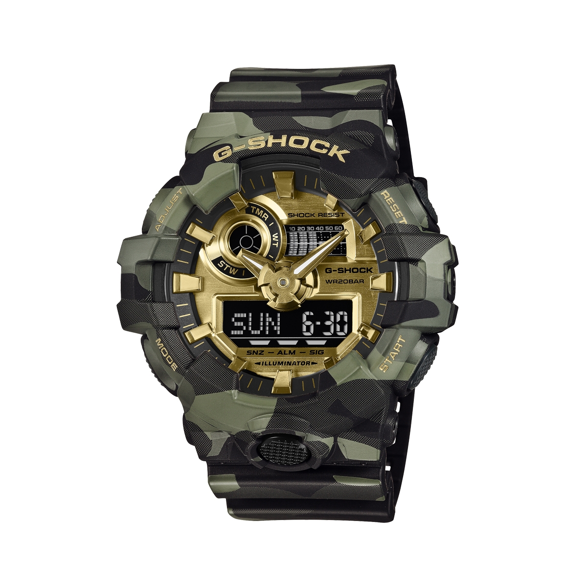 CASIO G-SHOCK Mod. BOLD - CAMO AND GOLD SERIE