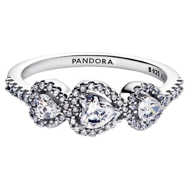 PANDORA Mod. HALO HEART TRILOGY RING