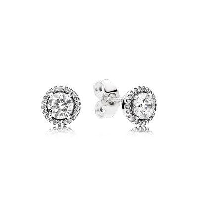 PANDORA Mod. ROUND SPARKLE STUD EARRINGS