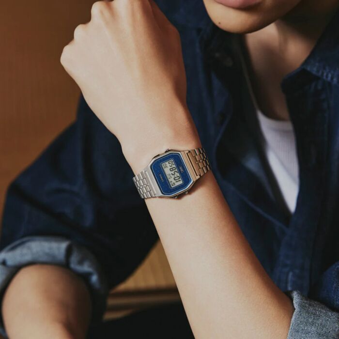 CASIO VINTAGE Mod. ICONIC - TRADITIONAL SEIGAIHA PATTERN Limited Edition - BLUE