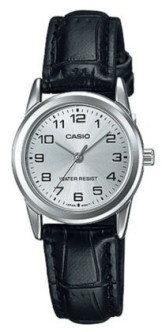 CASIO COLLECTION Mod. LADY 3H, LEATHER - SILVER