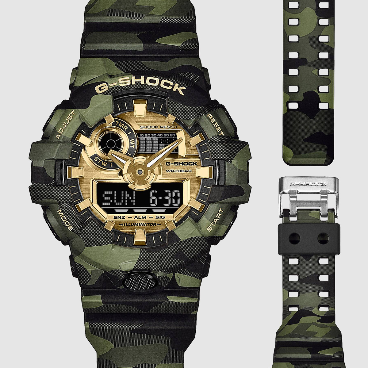 CASIO G-SHOCK Mod. BOLD - CAMO AND GOLD SERIE