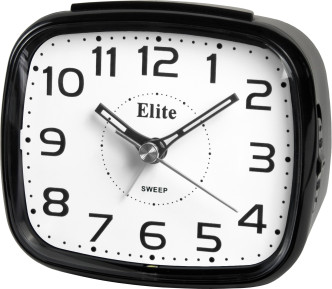 ELITE Sveglia silent con luce LED e snooze - NERO - Silent alarm clock with LED light and snooze - BLACK