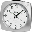 ELITE Sveglia silent con luce e snooze - ARGENTO - Silent alarm clock with light and snooze - SILVER