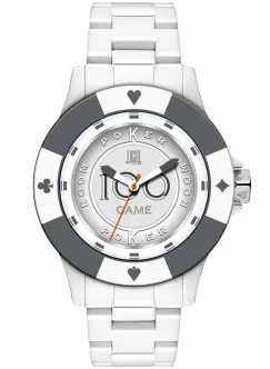 LIGHT TIME Mod. POKER - White / Grey