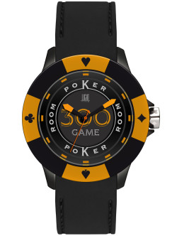 LIGHT TIME Mod. POKER - Black / Orange