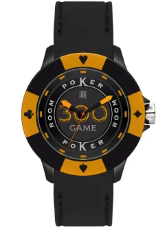 LIGHT TIME Mod. POKER - Black / Orange