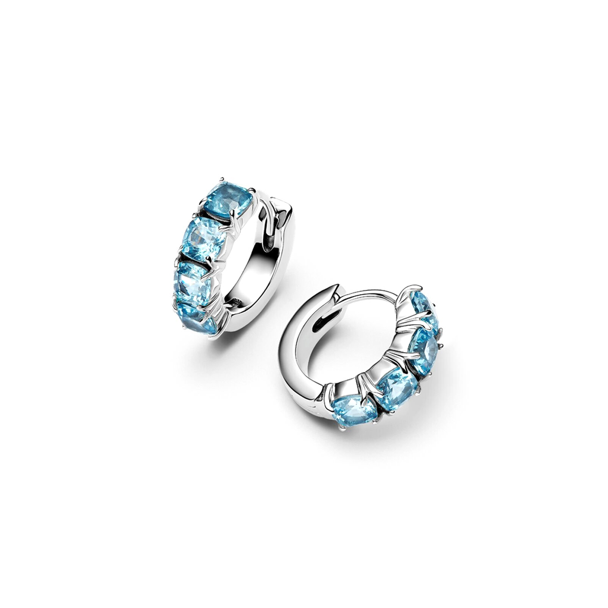 PANDORA JEWELRY Mod. SPARKLING DOUBLE HOOP EARRINGS