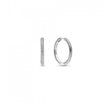 PANDORA JEWELRY Mod. MOMENTS HEART HOOP EARRINGS