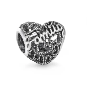 PANDORA Mod. MOMENTS OPENWORK FAMILY HEART CHARM