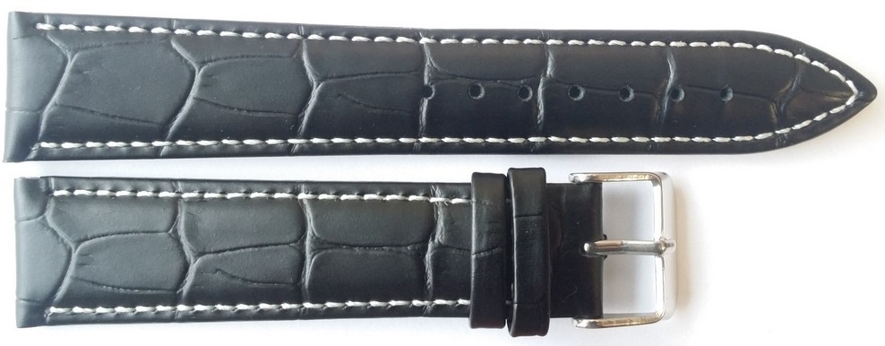 CROCO LOOK Black - 20 mm