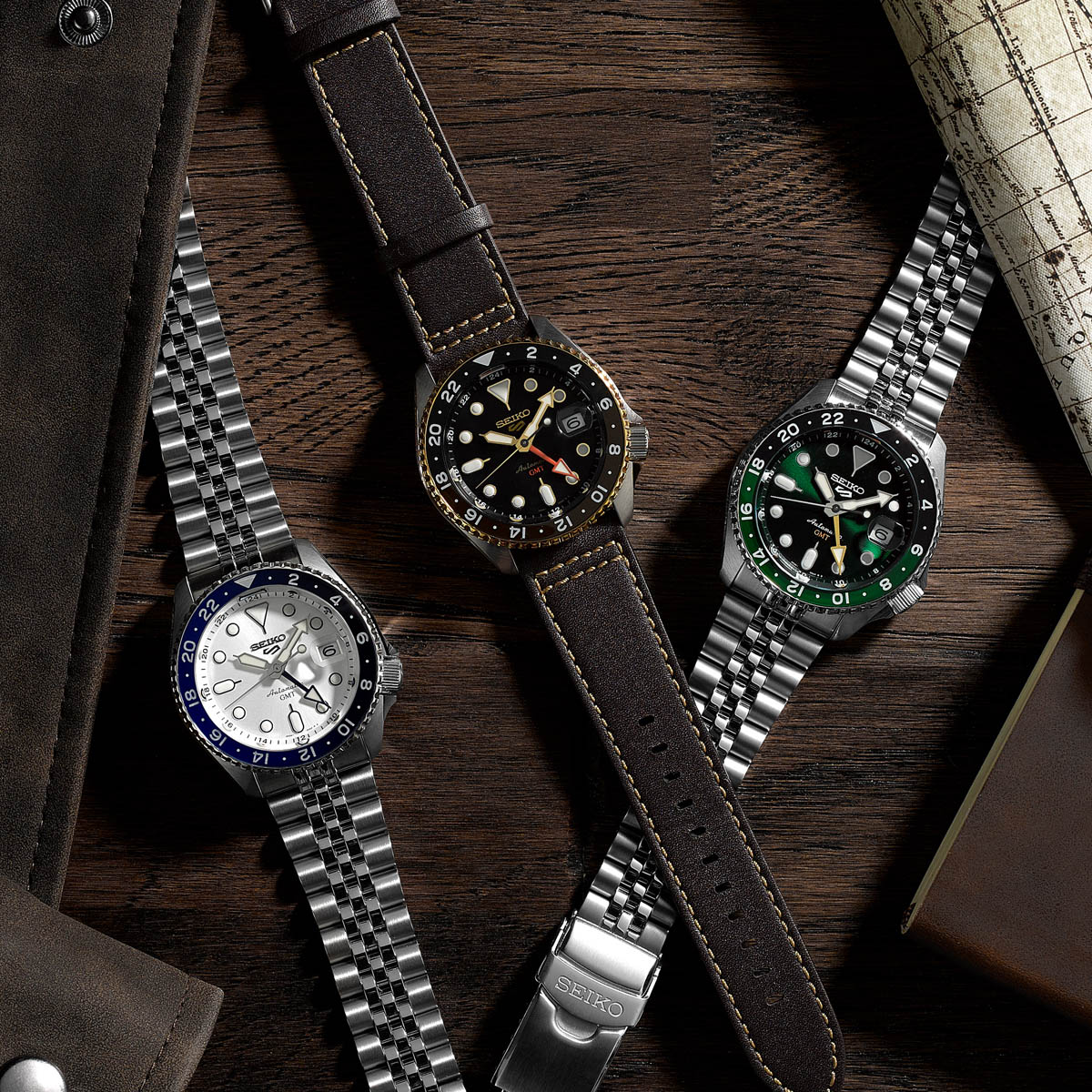 SEIKO 5 Mod. SPORTS AUTOMATIC GMT - FOREST GREEN