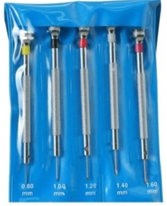Bustina 5 giraviti (0.6; 0.8; 1.0; 1.2; 1.4mm) - 5 precision screwdrivers kit (0.6; 0.8; 1.0; 1.2; 1.4mm)